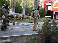 Огнеборцы провели тренировочные пожарно-тактические учения