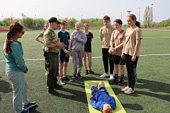 Школьники Светлого приняли участие в военно-патриотической игре «Зарница 2.0» 