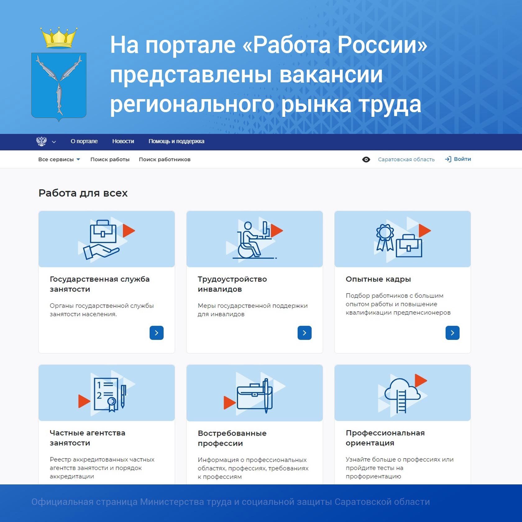 На портале «Работа России» представлены вакансии регионального рынка труда  — «Светлые вести», новости ЗАТО Светлый