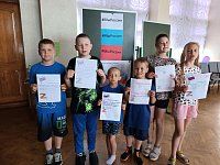 В День России у воспитанников летнего лагеря «Счастливое детство» прошли праздничные мероприятия 