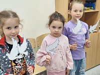 В Доме детского творчества прошла патриотическая акция «Голубь мира»