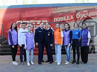 Юнармеец Дмитрий Чепурненко принял участие в мероприятиях прибытия Поезда Победы в Саратов