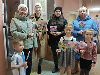 Дошколята приняли участие в акции «Мы - вместе! Мы – едины!»