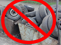 Регоператор: автомобильные шины нельзя оставлять на площадках для коммунальных отходов